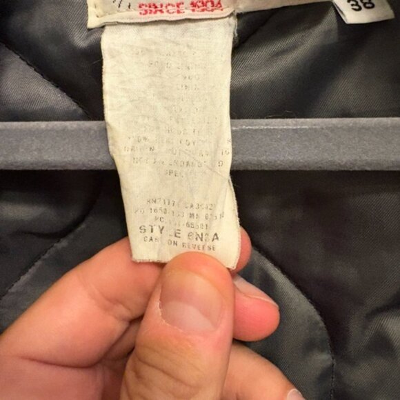 Green Mens winter Parka with real coyote fur, size L - Picture 4 of 4